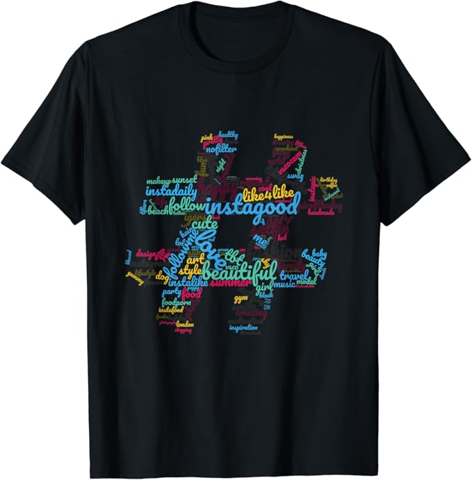 150 Most Popular Hashtags TShirt Amazon.de Fashion